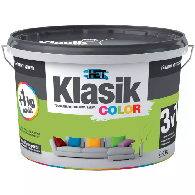 Het Klasik Color Zelený Světlý 7kg+1kg