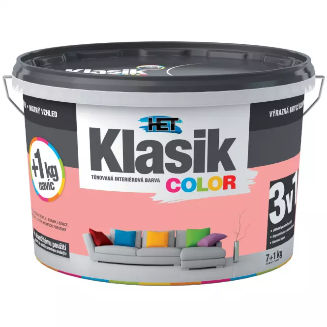 Het Klasik Color Lososová 7kg+1kg
