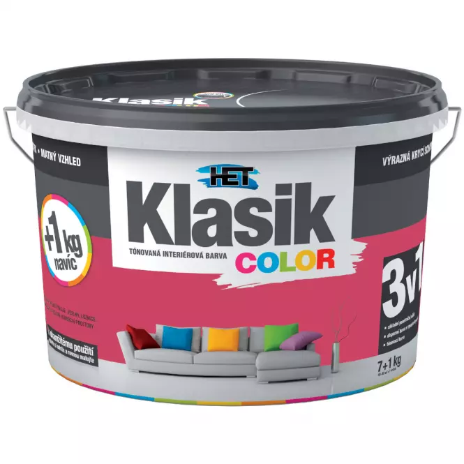 Het Klasik Color Vínová 7kg+1kg