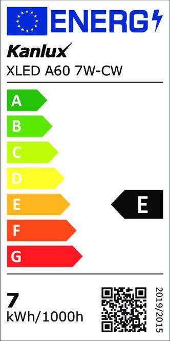 Žiarovka Filament XLED A60 7W-CW