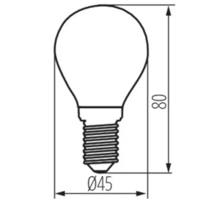 Žiarovka XLED G45 E14 6W-NW