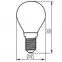 Žiarovka Filament XLED G45 E14 6W-WW,3