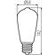 Žiarovka Filament XLED ST64 7W-WW,3