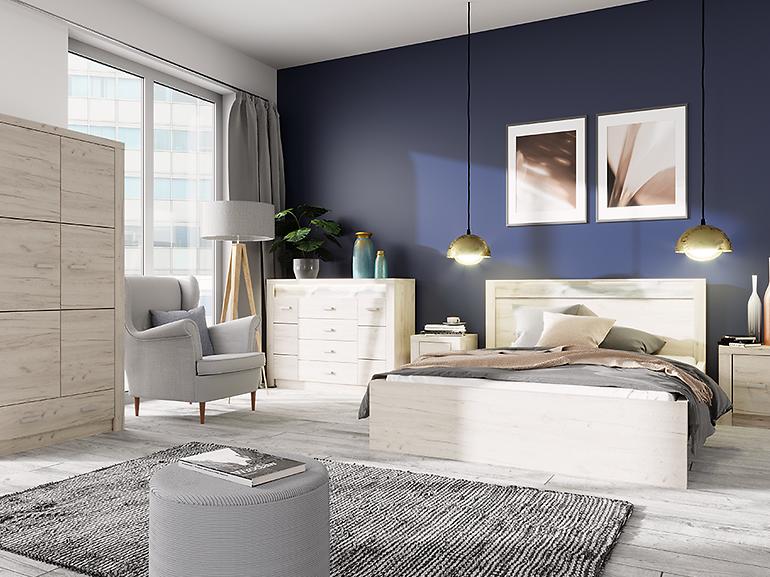 Písací stôl Indianapolis I16 kraft biela,5