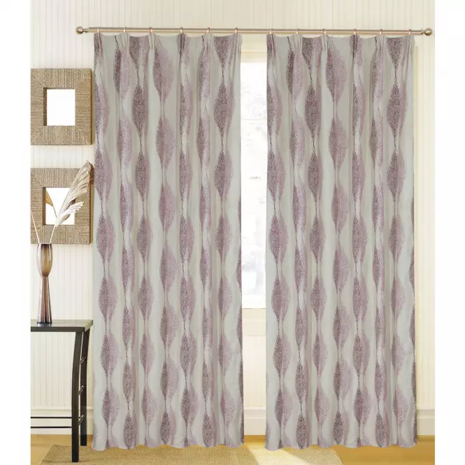 Závesy  na  riasiacej  páske  Ccsq45/135x250/ fialový