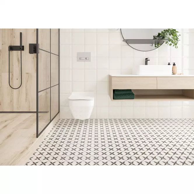 Gresová dlažba Patchwork Vertigo Black 29,8/29,8 Pei Iv
