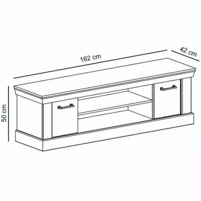 TV stolík Antica A-15 162 kraft zlatá