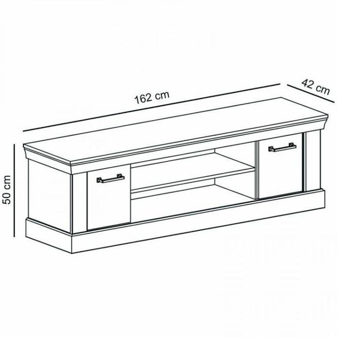 TV stolík Antica A-15 162 kraft zlatá