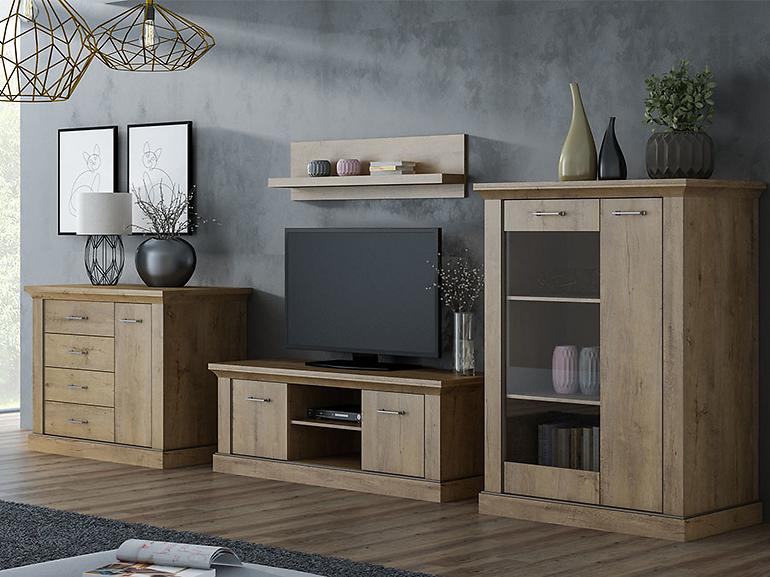 TV stolík Antica A-15 162 kraft zlatá,7