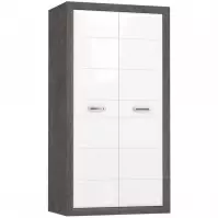 Skriňa Lenox ENXS821 biely lesk/beton