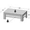 Konferencny stolik Lenox SVOT22 biely lesk/beton,2