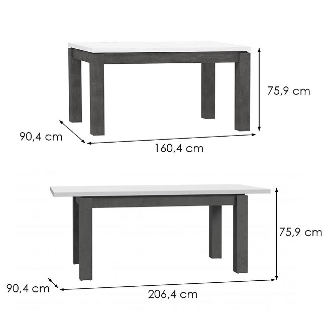 Rozkladací stôl Lenox/Brugia ALCT44 160