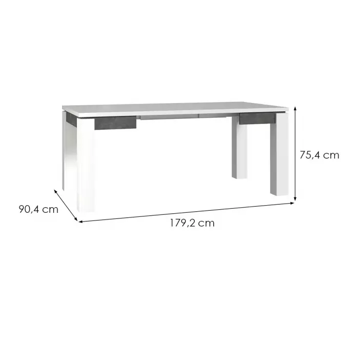 Rozkladací stôl Brugia/Lenox EST45-C639  90/180x90