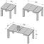 Rozkladací stôl Brugia/Lenox EST45-C639  90/180x90,9