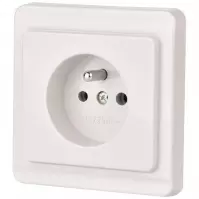 Jedna zásuvka TESLA Z/U white 26011