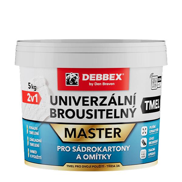 Debbex Brúsiteľný  tmel na sadrokartón 1,5 kg
