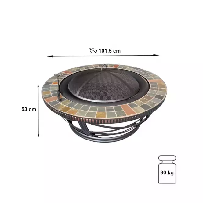 Záhradné ohnisko McKINLEY FTB-51074B,2
