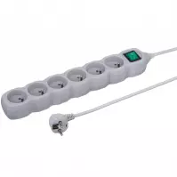 Predlžovací kábel s vypínačom 6G 3x1 Z/U 3m 24367 sivý
