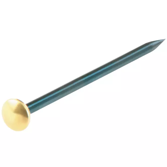 Klince oceľové modré s mosadznou hlavou 2,0x20mm