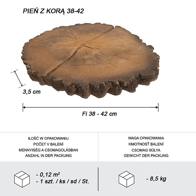 Záhradná platňa vzor kôry fi 38-42cm