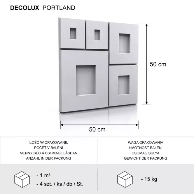 Sadrový dekor Portland 3D,3