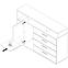 Komoda L JACKY JCKK351L-N09T,2