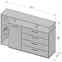 Komoda L JACKY JCKK351L-N09T,3