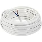 Elektrický kábel Omyp 2x0,75 biely, bubon 20m