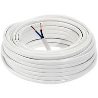 Elektrický kábel Omyp 2x1,5 biely, bubon 10m