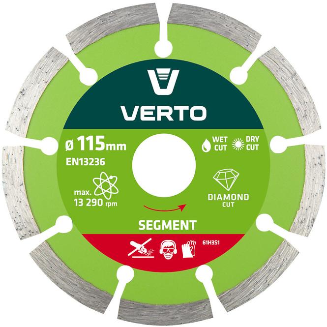 Segmentovaný diamantový kotúč 125 x 22,2 mm