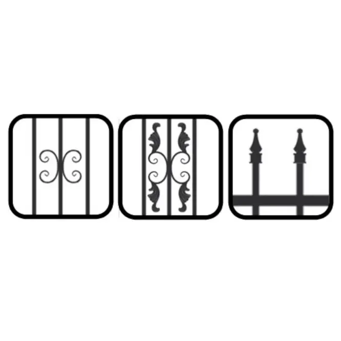 Dvojkrídlová brána Marcel 3,00 m h (1,20-1,50) oceľ ZN+RAL9006