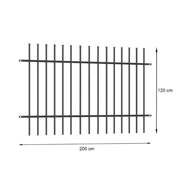 Panel plotový PEKIN 2m | 1,2m ZN + RAL7016