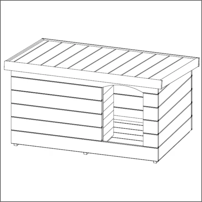 Búda pre psa Husky 120x75x70 cm