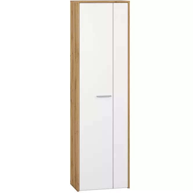 Skriňa 190x54 Massi 01 dub wotan/biela,2