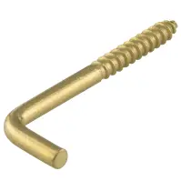 Skrutkovací hák  mosadz 50 x 3,8 mm
