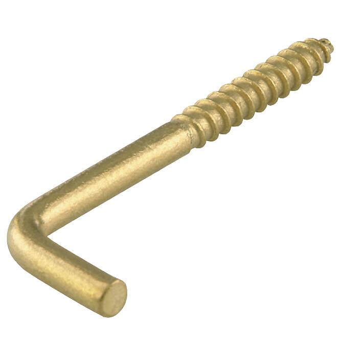 Skrutkovací hák  mosadz 50 x 3,8 mm