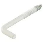 Skrutkovací hák potiahnutý plastom biely 40 x 3,0 mm