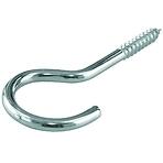 Skrutkovací  hák štvrťkruhový pozink. 80 x 4,2 mm