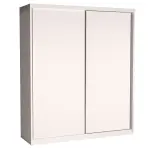 Skriňa s posuvnými dverami Maciej 208 cm – biela alpská, dvojdverová