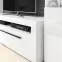 TV stolík Tulsa 41 biela lesklá