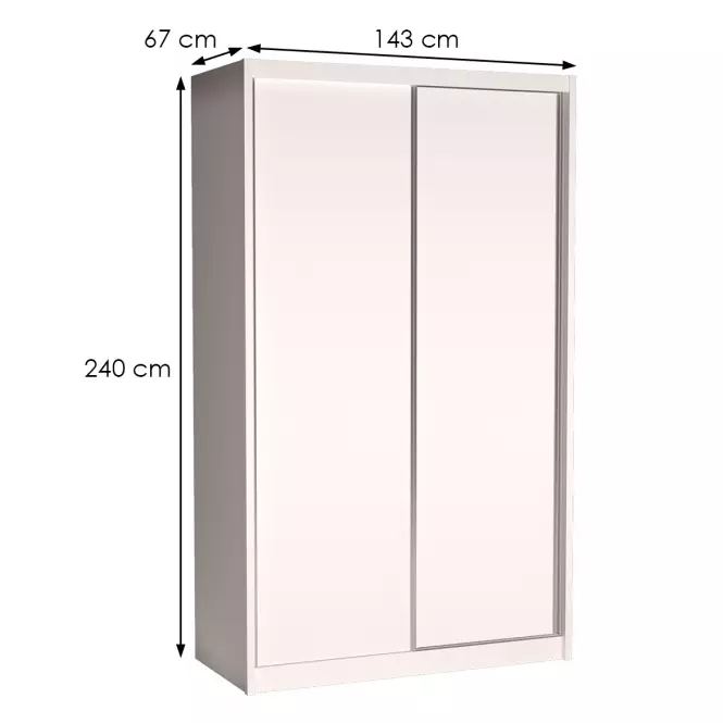 Skriňa Karol 143 alpská biela,3