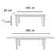 Rozkladací stôl ST28 140/180x80cm biely,4