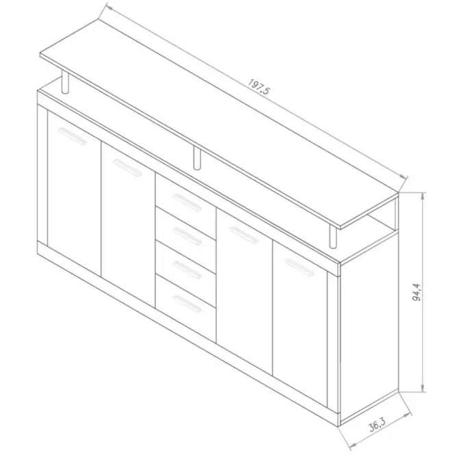 Komoda Cava CVK28-Q45