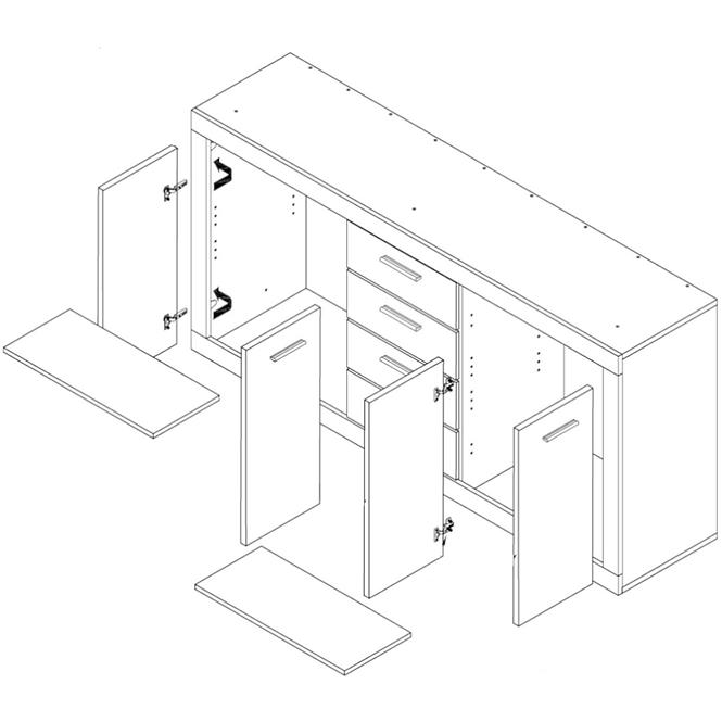 Komoda Cava CVK28-Q45