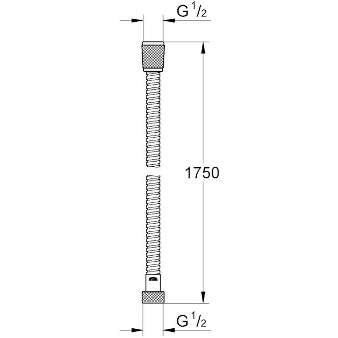 Vitaliflex metal sprchova hadica 175 cm