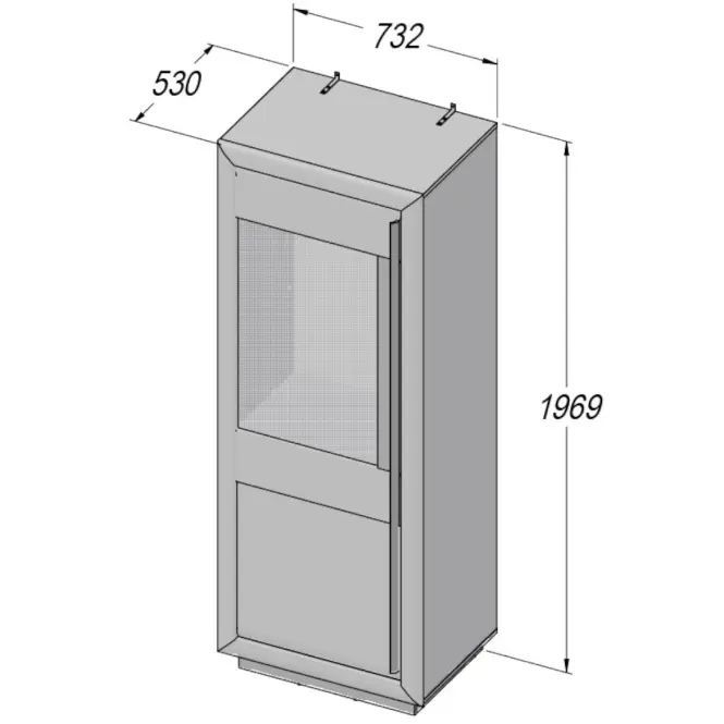 Vitrína L Canne CQNV711LB-C141