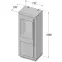 Vitrína L Canne CQNV711LB-C141,3