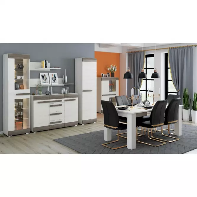 TV stolík Blanco 09 165 borovica snežná/new grey,7