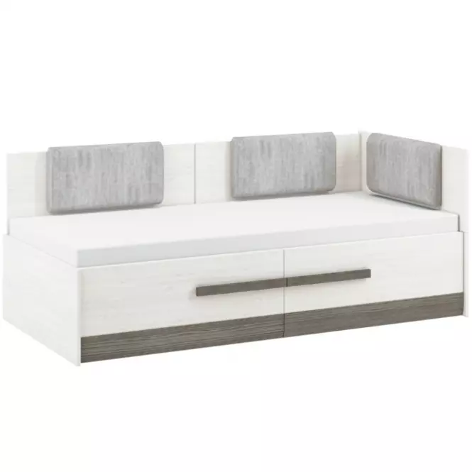 Posteľ Blanco 16 100 borovica snežná/new grey