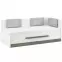 Posteľ Blanco 16 100 borovica snežná/new grey,2
